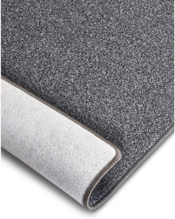 Hanse Home Exclusiv Loper Liberty Uni-gemêleerd duurzaam sterke kleuren rondom gekleurde afwerking