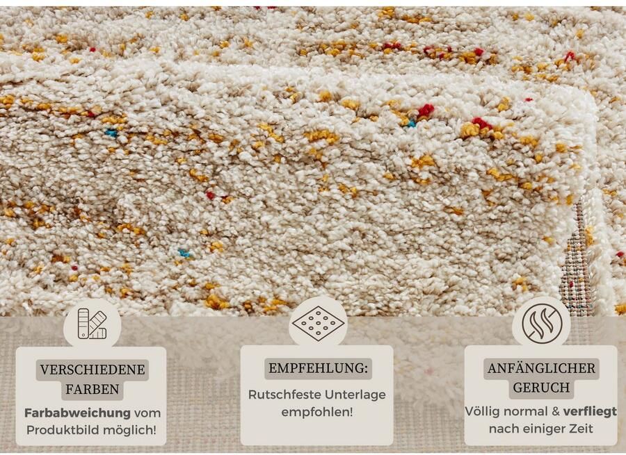 HANSE Home Hoogpolig vloerkleed Chic Shaggy zacht flokati mêlee woonkamer slaapkamer - Foto 2