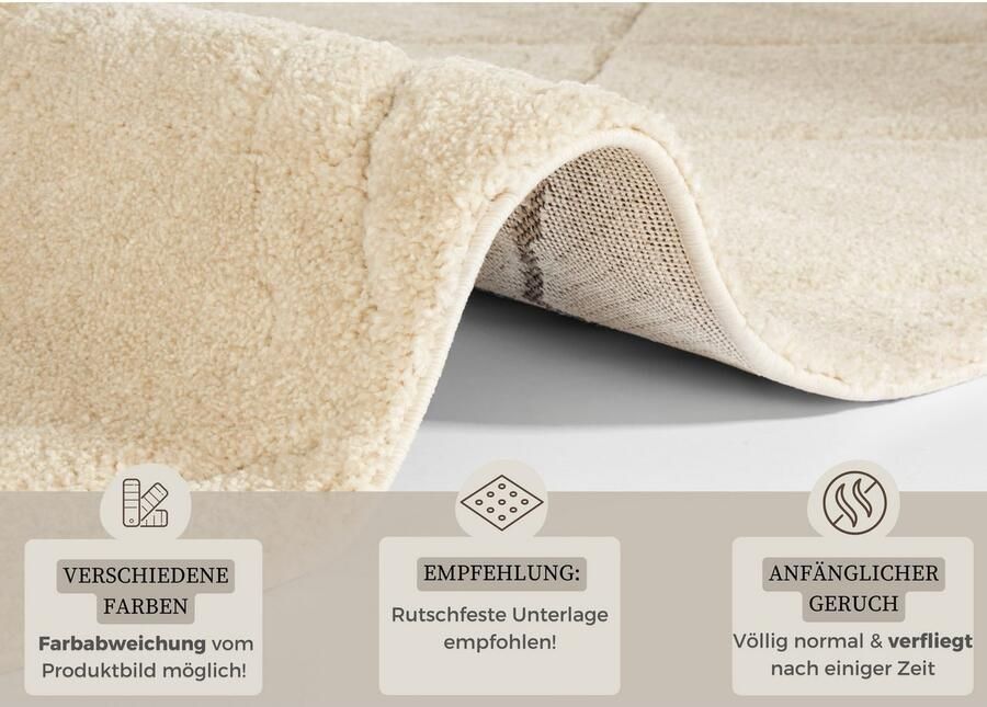 HANSE Home Hoogpolig vloerkleed Colin Shaggy zacht flokati reliëf woonkamer slaapkamer - Foto 3