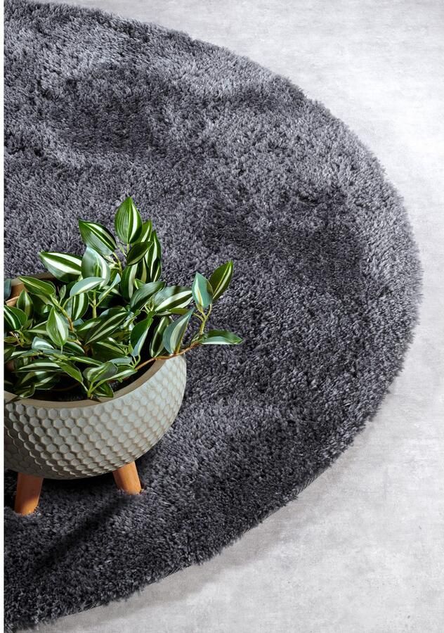 HANSE Home Hoogpolig vloerkleed Olaf Lange pool shaggy effen pluizig zacht glanzend modern effen - Foto 4