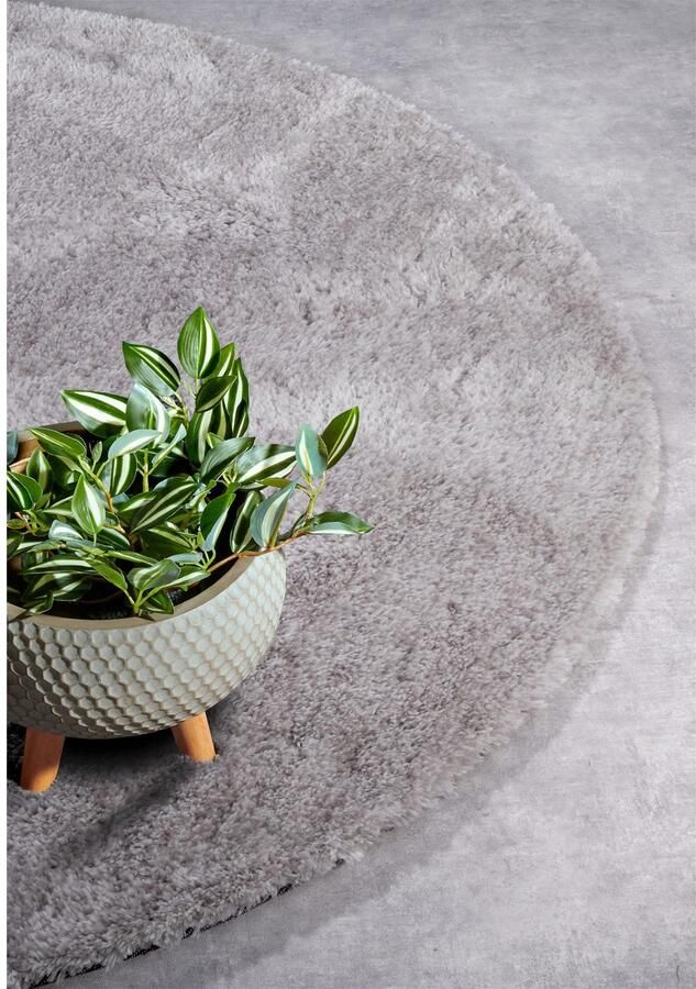 HANSE Home Hoogpolig vloerkleed Olaf Lange pool shaggy effen pluizig zacht glanzend modern effen - Foto 4