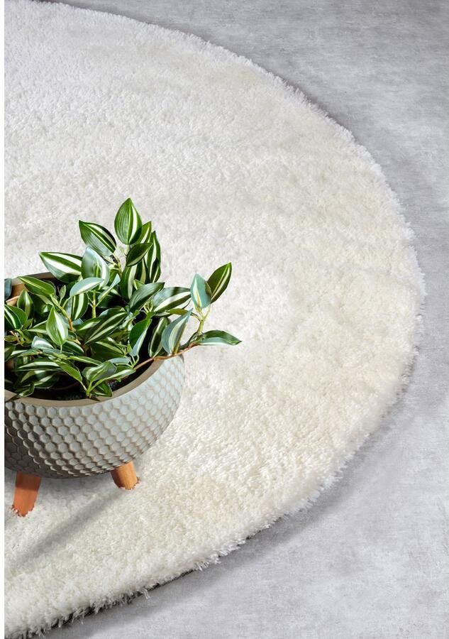 HANSE Home Hoogpolig vloerkleed Olaf Lange pool shaggy effen pluizig zacht glanzend modern effen - Foto 5