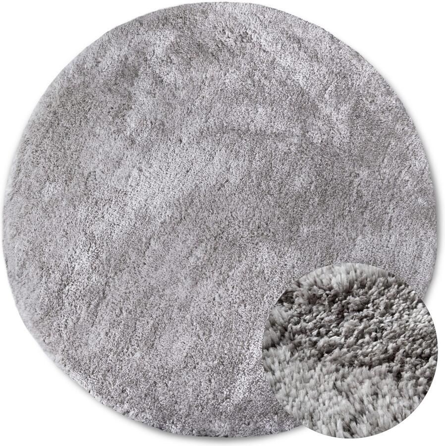 HANSE Home Hoogpolig vloerkleed Olaf Lange pool shaggy effen pluizig zacht glanzend modern effen - Foto 3