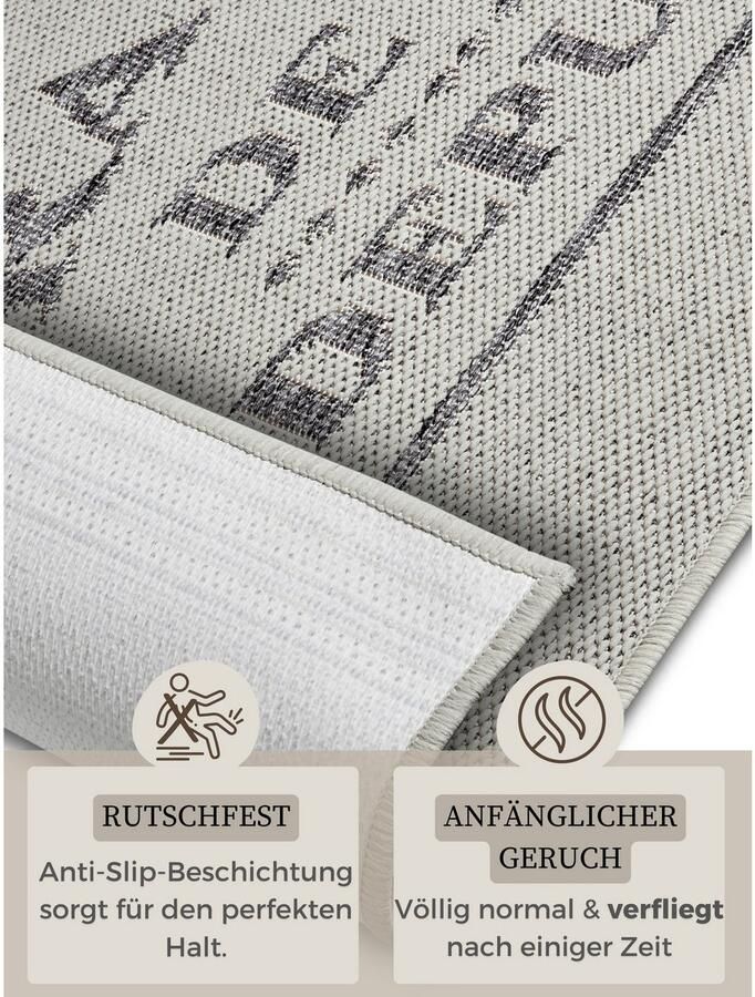 HANSE Home Keukenloper Brasserie de Paris Loper antislip keukenkleed keuken vloerkleed gemakkelijk in onderhoud - Foto 3