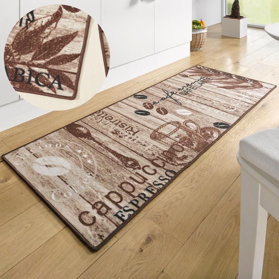 HANSE Home Keukenloper Delicious Coffee Loper antislip keukenkleed keuken vloerkleed gemakkelijk in onderhoud