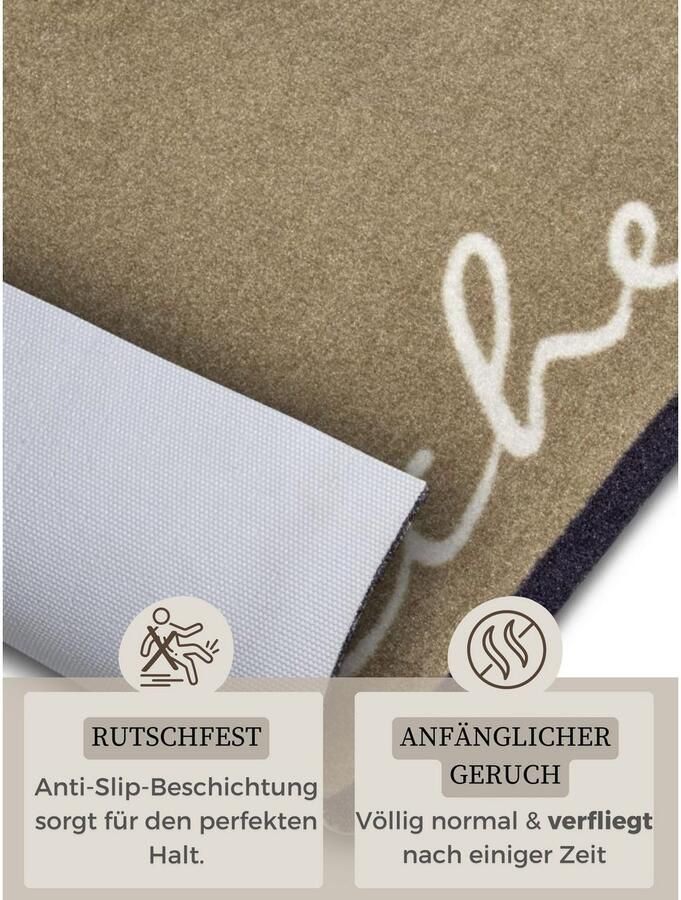 HANSE Home Keukenloper Kitchen hart Loper antislip keukenkleed keuken vloerkleed gemakkelijk in onderhoud - Foto 3