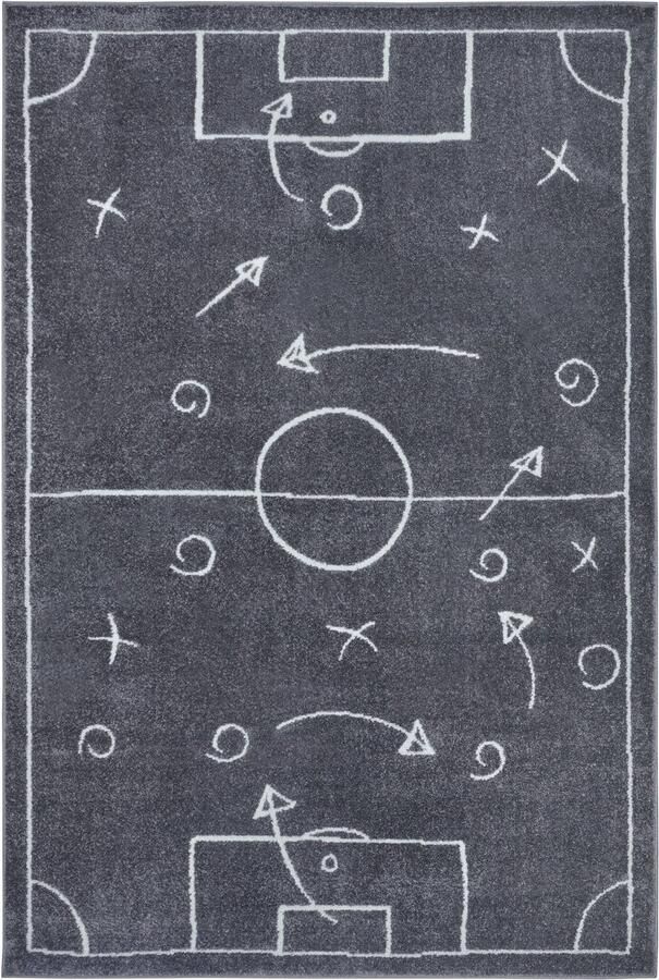 HANSE Home Kindervloerkleed Adventures Gameplan Speeltapijt stevig kinderkamer kortpolig speelondergrond - Foto 5