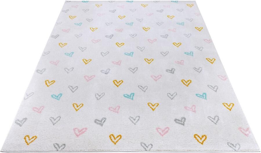 HANSE Home Kindervloerkleed Adventures Hearts Speeltapijt stevig kinderkamer kortpolig speelondergrond - Foto 6