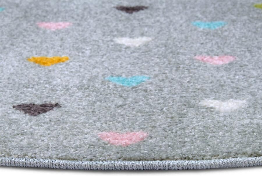 HANSE Home Kindervloerkleed Adventures Little Hearts Speeltapijt stevig kinderkamer kortpolig speelondergrond - Foto 4