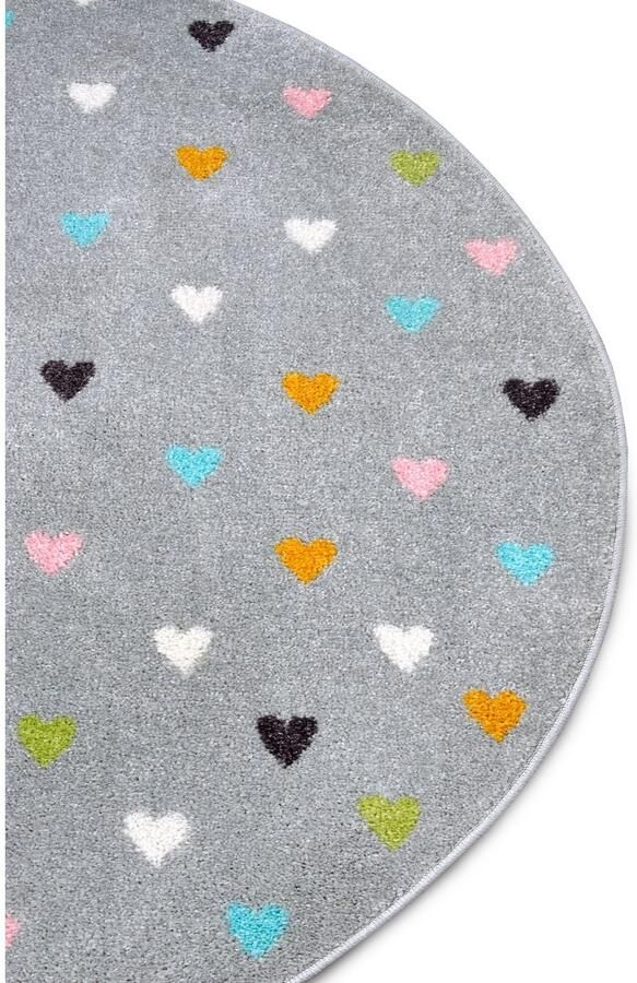 HANSE Home Kindervloerkleed Adventures Little Hearts Speeltapijt stevig kinderkamer kortpolig speelondergrond - Foto 5
