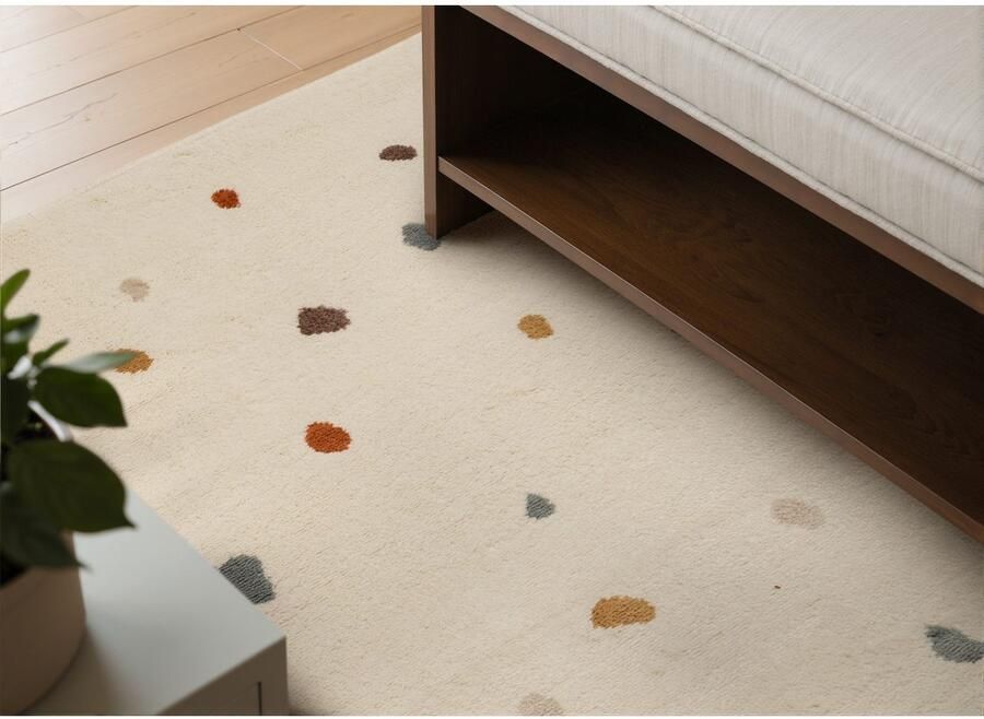 HANSE Home Kindervloerkleed Funny stippen Speeltapijt stevig kinderkamer kortpolig speelondergrond - Foto 2