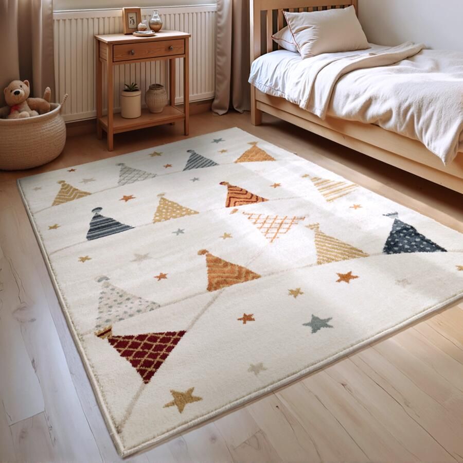 HANSE Home Kindervloerkleed Kids Party Speeltapijt stevig kinderkamer kortpolig speelondergrond