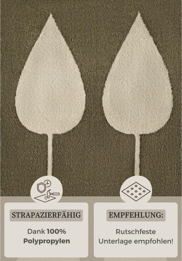 HANSE Home Kindervloerkleed Lovely Leaves Speeltapijt stevig kinderkamer kortpolig speelondergrond - Foto 9