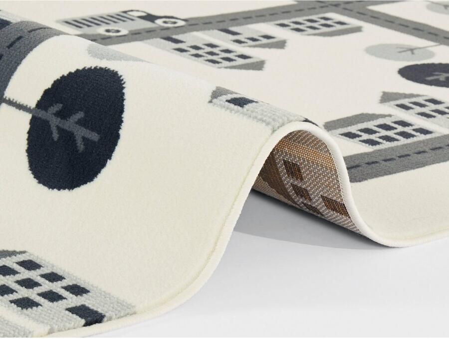 HANSE Home Kindervloerkleed Town Kortpolig kindertapijt speelmat straatontwerp kinderkamer - Foto 3