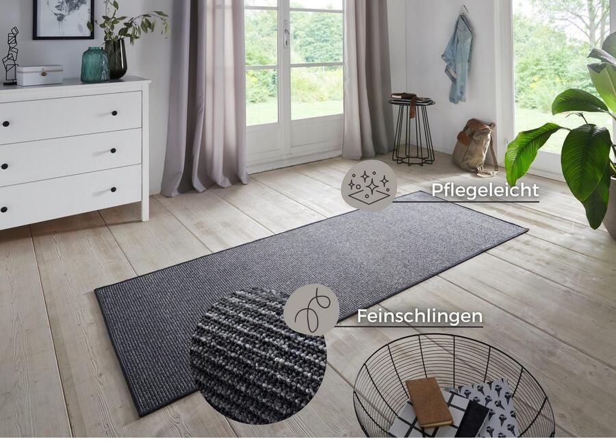 HANSE Home Loper Bouclé antislip sisal look tapijt keuken hal eenvoudig omzoomd - Foto 4
