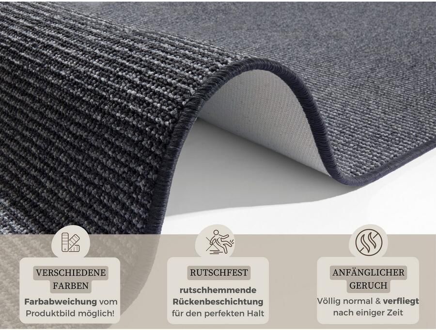 HANSE Home Loper Bouclé antislip sisal look tapijt keuken hal eenvoudig omzoomd - Foto 2