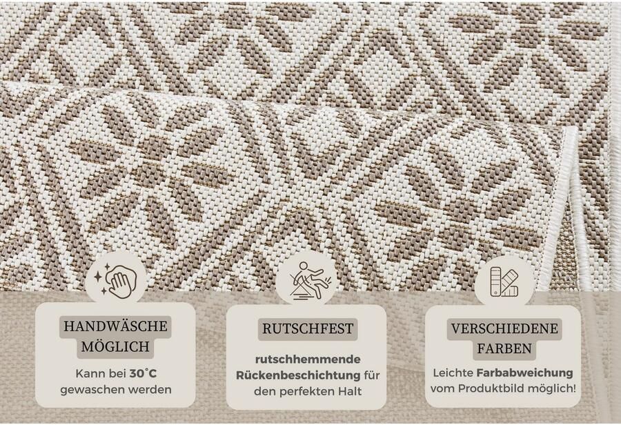 HANSE Home Loper Creation Loper keukenloper vloerkleed wasbaar keuken hal ruiten - Foto 4