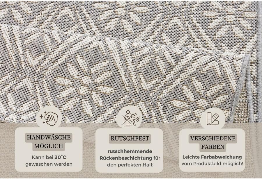 HANSE Home Loper Creation Loper keukenloper vloerkleed wasbaar keuken hal ruiten - Foto 3