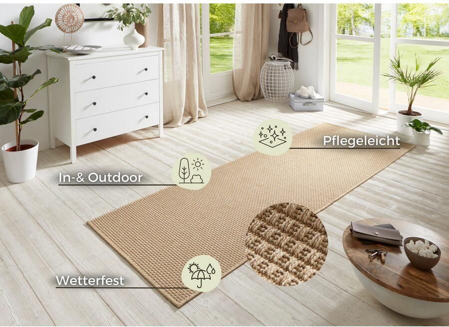 HANSE Home Loper Nature 600 Platweefsel in- & outdoor antislip hal keuken tuin terras - Foto 5