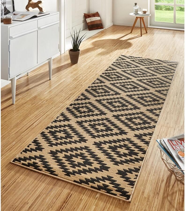 HANSE Home Loper Nordic Korte pool ruit vloerkleed zacht eetkamer kinderkamer hal modern - Foto 2