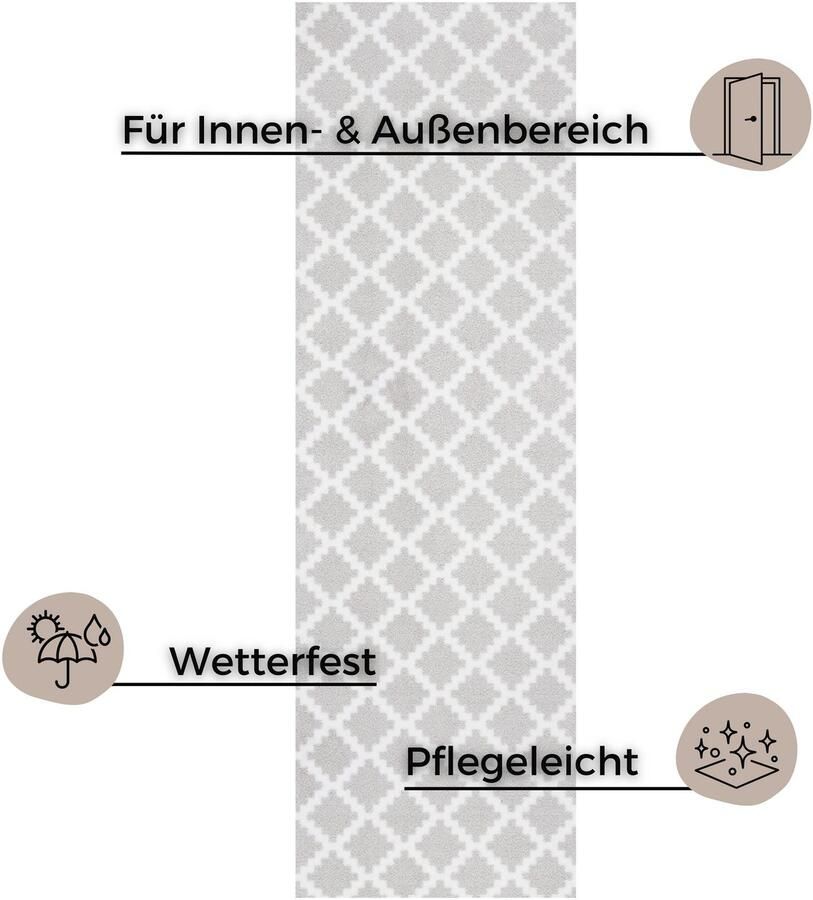 HANSE Home Mat Elegance deurmat Inloopmat binnen en buiten antislip weerbestendig deurmat - Foto 4