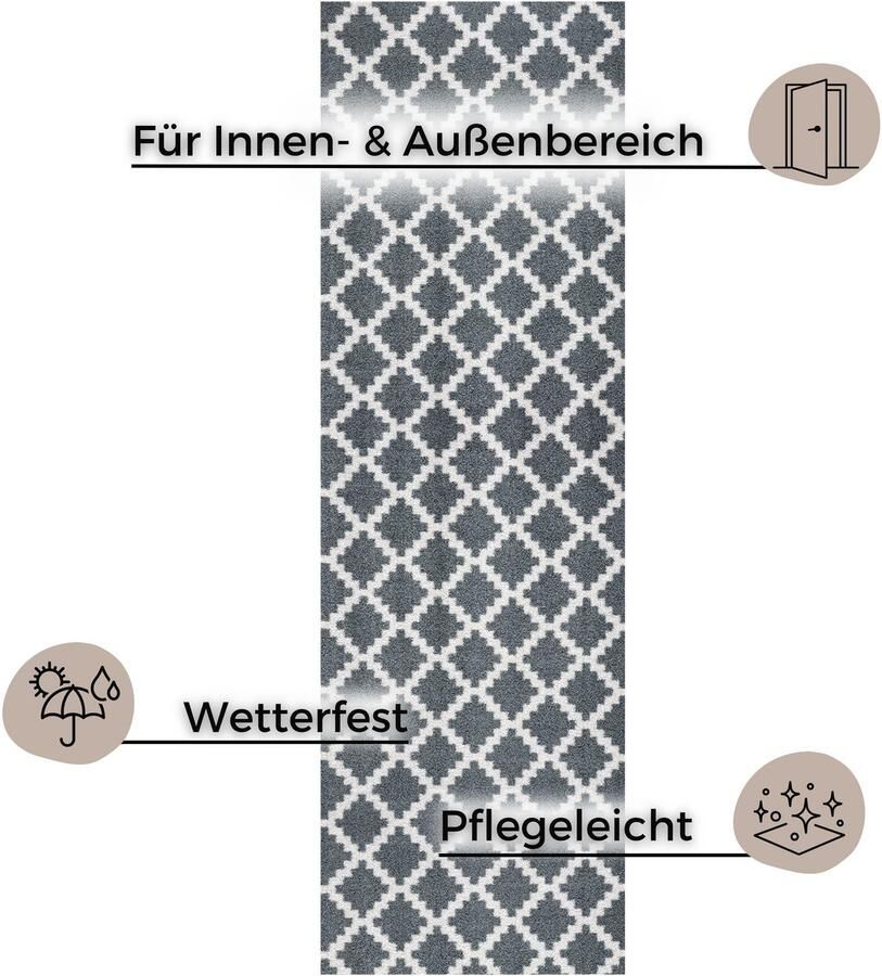 HANSE Home Mat Elegance deurmat Inloopmat binnen en buiten antislip weerbestendig deurmat - Foto 4