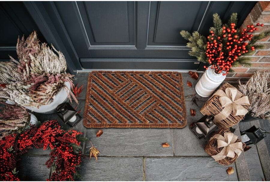 HANSE Home Mat Grid Brushes Mat deurmat Raster robuust borstels binnen buiten vuilafstotend weerbestendig - Foto 4