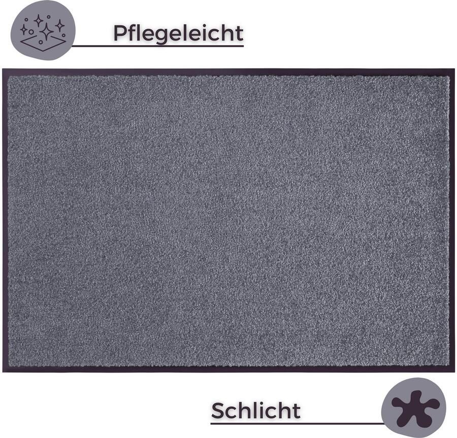 HANSE Home Mat Wash & Clean Vuilopvangmat deurmat in- en uitwendig tapijt loper wasbaar - Foto 4