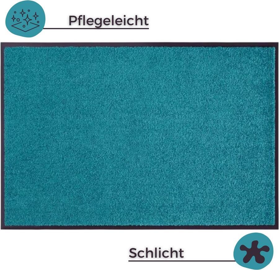 HANSE Home Mat Wash & Clean Vuilopvangmat deurmat in- en uitwendig tapijt loper wasbaar - Foto 4