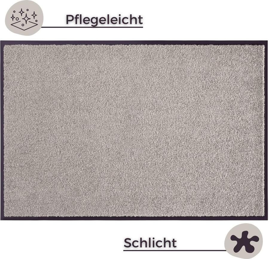 HANSE Home Mat Wash & Clean Vuilopvangmat deurmat in- en uitwendig tapijt loper wasbaar - Foto 4
