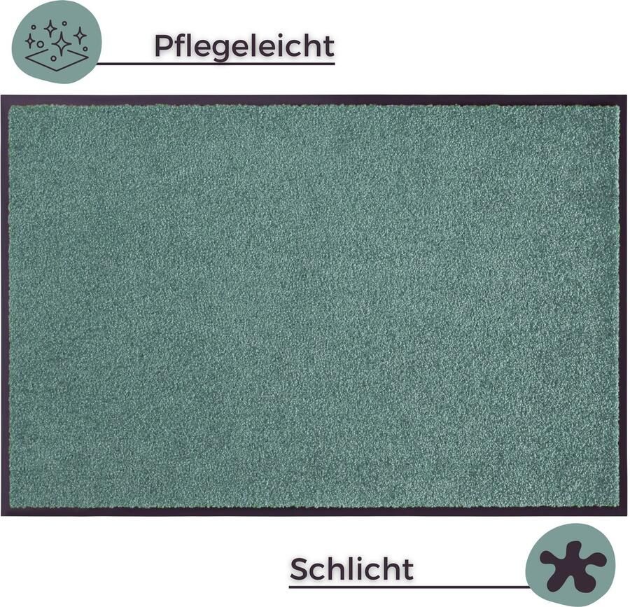 HANSE Home Mat Wash & Clean Vuilopvangmat deurmat in- en uitwendig tapijt loper wasbaar - Foto 4
