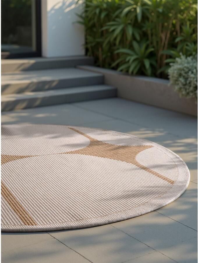 HANSE Home Outdoorkleed Bowen omkeerbaar tapijt Binnen en buiten platweefsel weerbestendig onderhoudsvriendelijk robuust - Foto 9