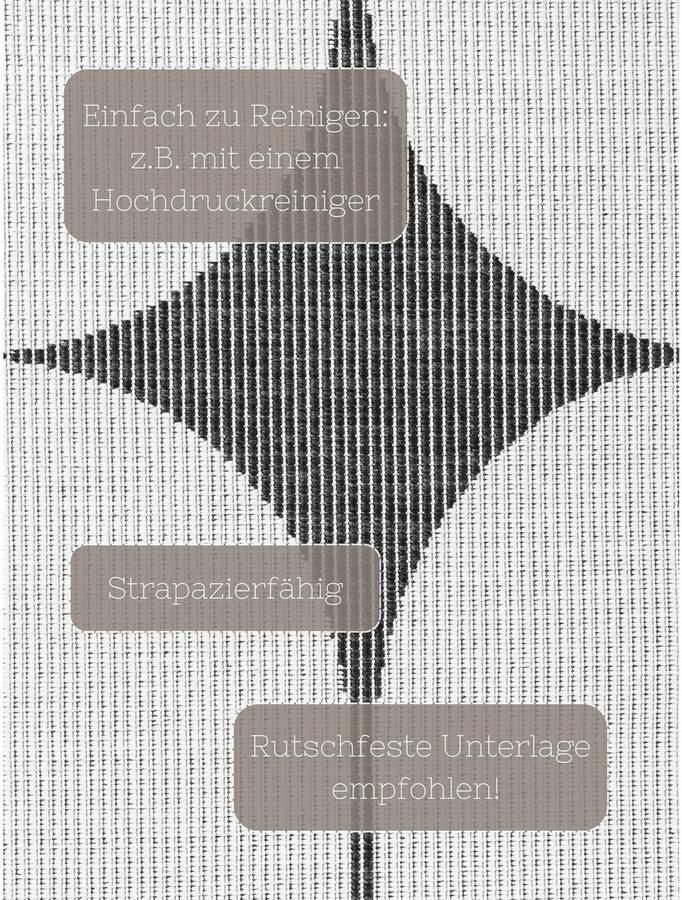 HANSE Home Outdoorkleed Bowen omkeerbaar tapijt Loper binnen en buiten platweefsel weerbestendig onderhoudsvriendelijk robuust - Foto 4