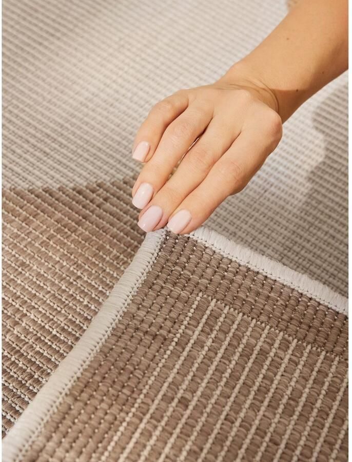 HANSE Home Outdoorkleed Bowen omkeerbaar tapijt Loper binnen en buiten platweefsel weerbestendig onderhoudsvriendelijk robuust - Foto 3