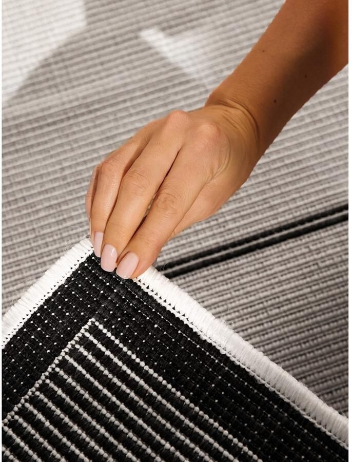 HANSE Home Outdoorkleed Bowen omkeerbaar tapijt Loper binnen en buiten platweefsel weerbestendig onderhoudsvriendelijk robuust - Foto 3