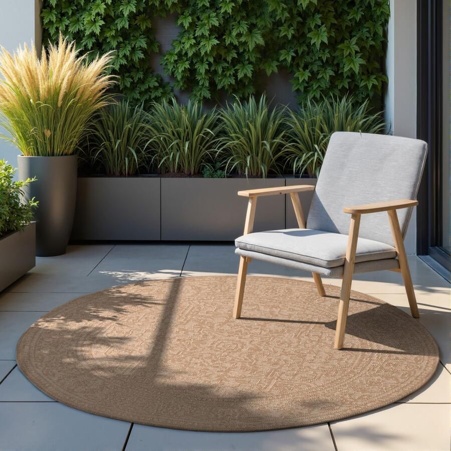 HANSE Home Outdoorkleed Kona omkeerbaar tapijt Binnen en buiten platweefsel weerbestendig onderhoudsvriendelijk robuust - Foto 10