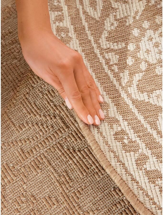 HANSE Home Outdoorkleed Kona omkeerbaar tapijt Binnen en buiten platweefsel weerbestendig onderhoudsvriendelijk robuust - Foto 4