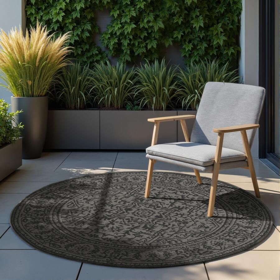 HANSE Home Outdoorkleed Kona omkeerbaar tapijt Binnen en buiten platweefsel weerbestendig onderhoudsvriendelijk robuust - Foto 10