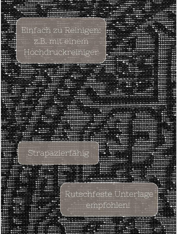 HANSE Home Outdoorkleed Kona omkeerbaar tapijt Binnen en buiten platweefsel weerbestendig onderhoudsvriendelijk robuust - Foto 5
