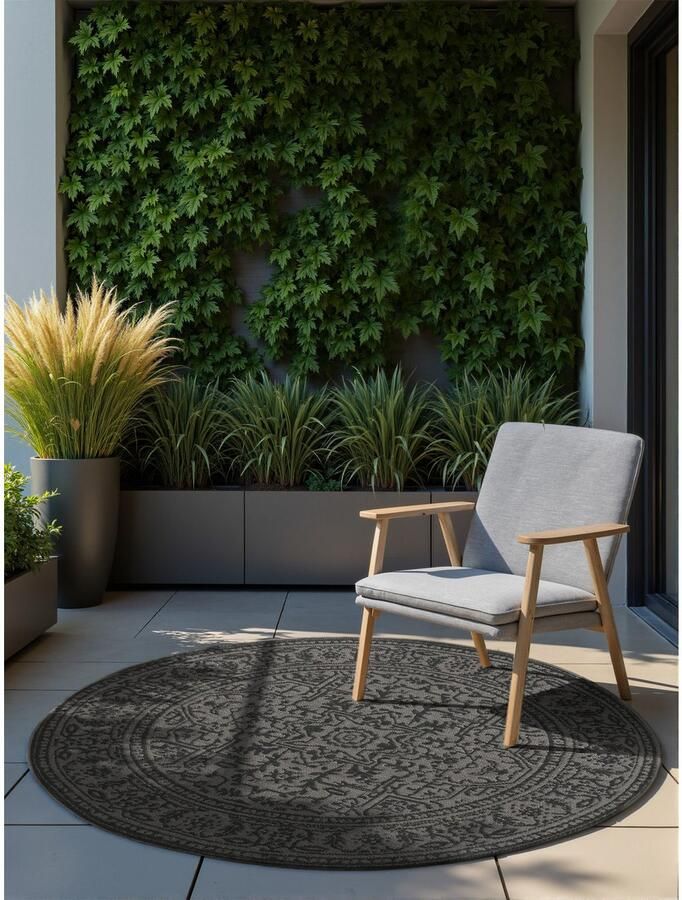 HANSE Home Outdoorkleed Kona omkeerbaar tapijt Binnen en buiten platweefsel weerbestendig onderhoudsvriendelijk robuust - Foto 7