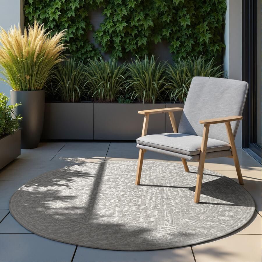 HANSE Home Outdoorkleed Kona omkeerbaar tapijt Binnen en buiten platweefsel weerbestendig onderhoudsvriendelijk robuust - Foto 9