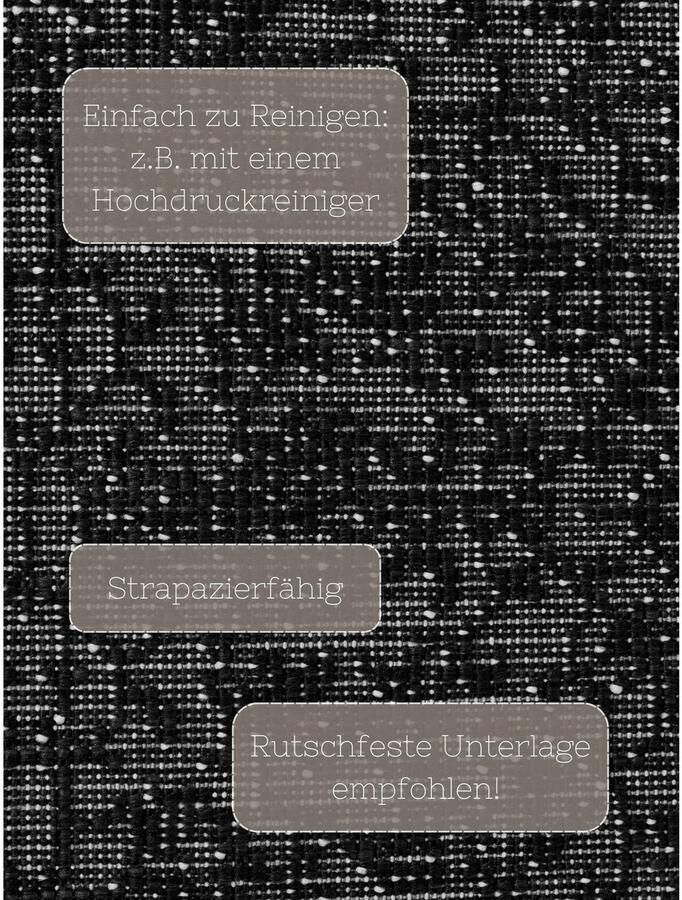 HANSE Home Outdoorkleed Kona omkeerbaar tapijt Binnen en buiten platweefsel weerbestendig onderhoudsvriendelijk robuust - Foto 4