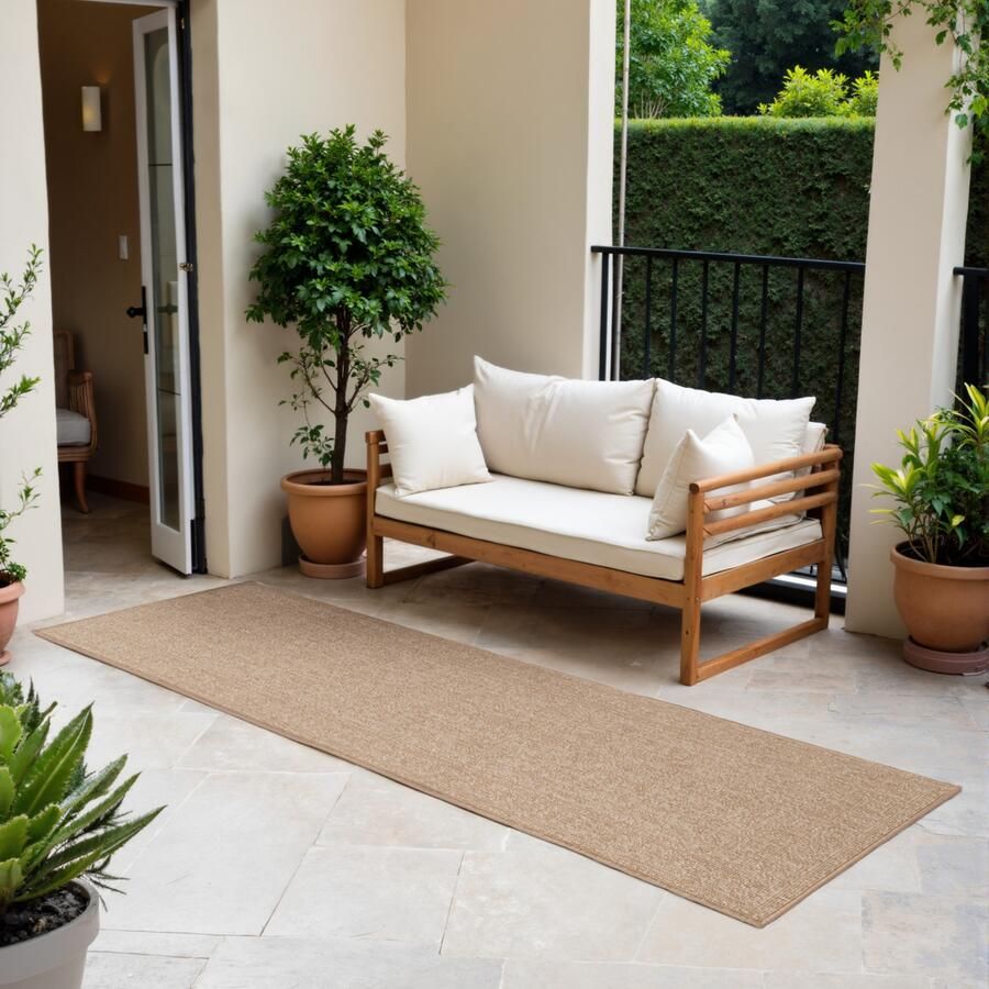 HANSE Home Outdoorkleed Kona omkeerbaar tapijt Binnen en buiten platweefsel weerbestendig onderhoudsvriendelijk robuust - Foto 12