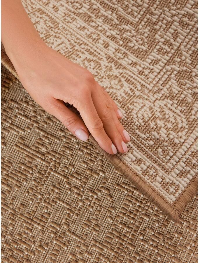 HANSE Home Outdoorkleed Kona omkeerbaar tapijt Binnen en buiten platweefsel weerbestendig onderhoudsvriendelijk robuust - Foto 4