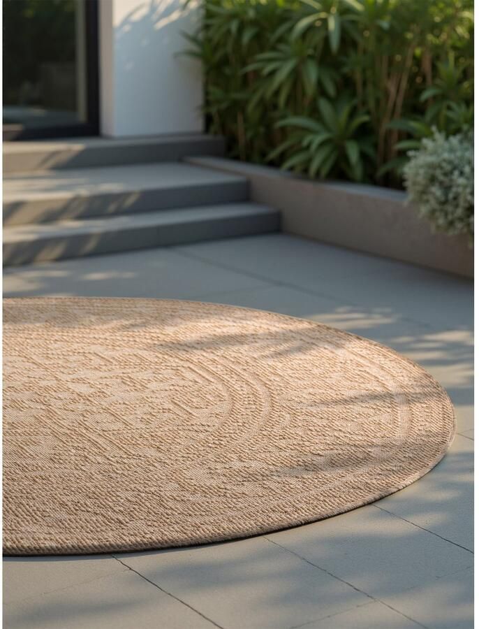 HANSE Home Outdoorkleed Kona omkeerbaar tapijt Binnen en buiten platweefsel weerbestendig onderhoudsvriendelijk robuust - Foto 5