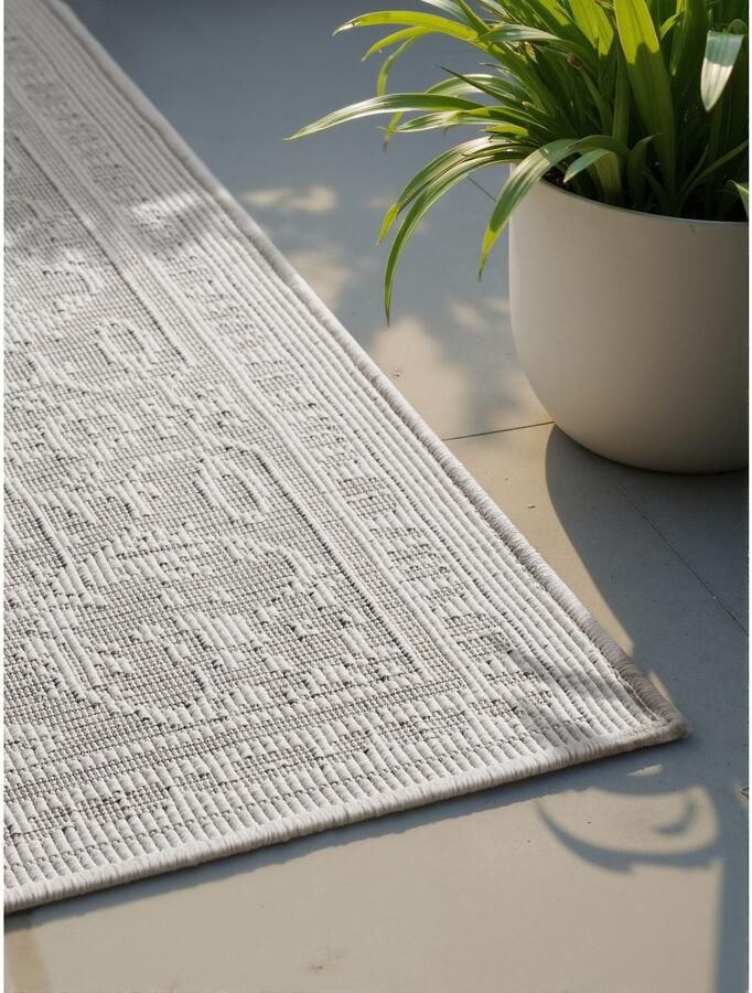 HANSE Home Outdoorkleed Kona omkeerbaar tapijt Binnen en buiten platweefsel weerbestendig onderhoudsvriendelijk robuust - Foto 7