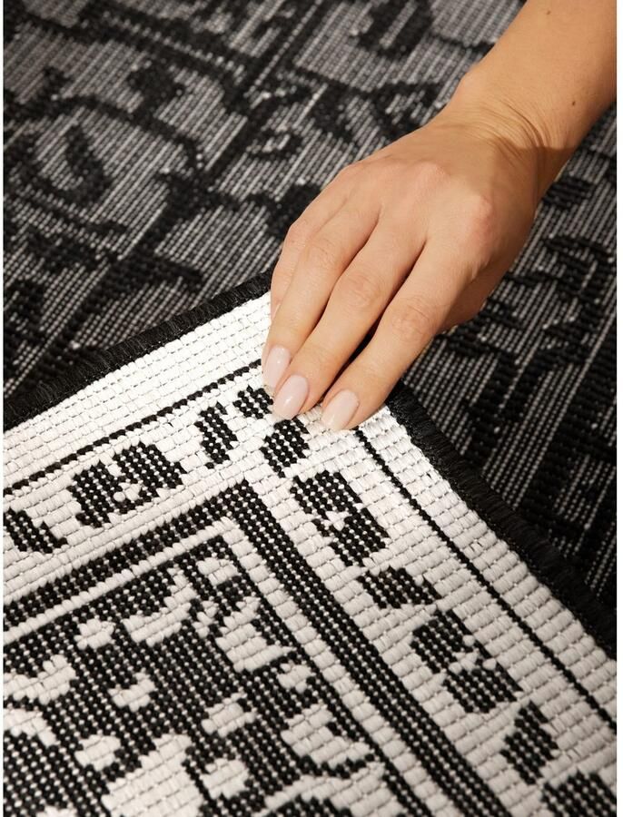 HANSE Home Outdoorkleed Kona omkeerbaar tapijt Binnen en buiten platweefsel weerbestendig onderhoudsvriendelijk robuust - Foto 3