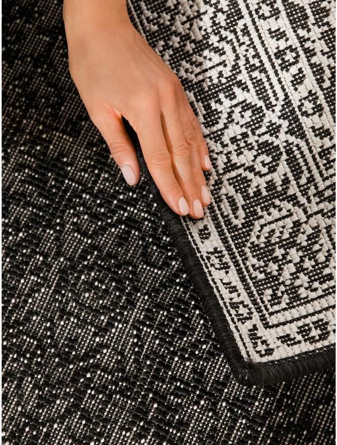 HANSE Home Outdoorkleed Kona omkeerbaar tapijt Binnen en buiten platweefsel weerbestendig onderhoudsvriendelijk robuust - Foto 6