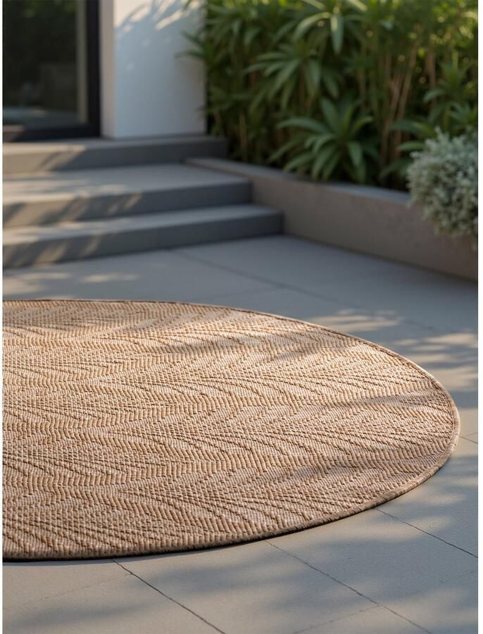 HANSE Home Outdoorkleed Liora omkeerbaar tapijt Binnen en buiten platweefsel weerbestendig onderhoudsvriendelijk robuust - Foto 4