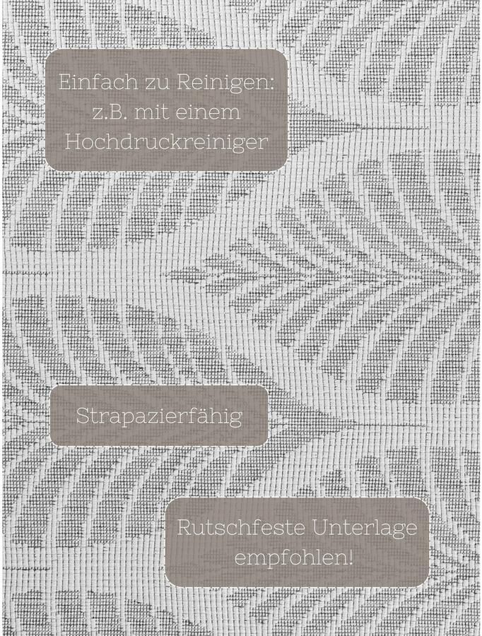 HANSE Home Outdoorkleed Liora omkeerbaar tapijt Loper binnen en buiten platweefsel weerbestendig onderhoudsvriendelijk robuust - Foto 3